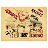 Advertising Poster Mathieu de la Drome Almanac Weather Forecast