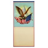 Propaganda Poster USA Flag Bald Eagle Capitol