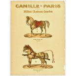 Advertising Poster Camille Paris Horse Harness