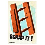 Propaganda Poster Scrap It ROSPA Ladder Work Safety