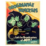 Propaganda Poster Bill Jones Programme Wreckers Gossip Motivation