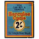 Advertising Poster Hercules Cycle Bicycle Transport Cycling Bike