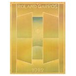 Sport Poster Roland Garros 82 Tennis Grand Slam