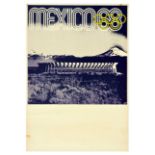 Sport Poster Mexico 1968 Olympic Games Stadium