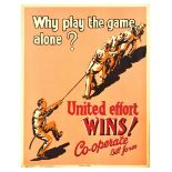 Propaganda Poster Bill Jones Why Play the Game Alone Motivation