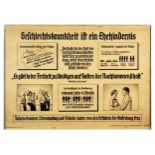 Propaganda Poster STD Nazi Party Venereal Disease Hitler Health Concern