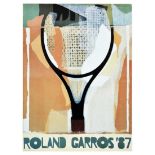 Sport Poster Roland Garros 87 Tennis Grand Slam