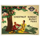 London Underground Poster Anna Katrina Zinkeisen Chestnut Sunday Bushy Park