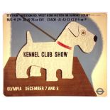 London Underground Poster Eckersley Lombers Kennel Club Show Dog
