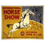 London Underground Poster International Horse Show Olympia
