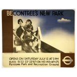 London Underground Poster Richard Beck Becontrees New Park