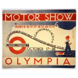 London Underground Poster Herry Perry Motor Show Olympia