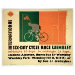 London Underground Poster Beath International Cycle Race Wembley