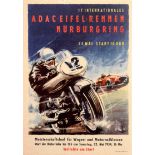 Sport Poster Auto ADAC Eifelrennen Motorcycle Race