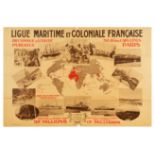 Propaganda Poster France Colonies Africa Indochina French Maritime and Colonial League
