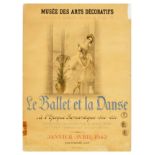 Advertising Poster Ballet Serge Lifar Dance Exhibition Paris France