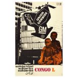 Propaganda Poster Congo Solidarity Cuba OSPAAAL