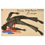 Propaganda Poster Black Power to the People USA Racism OSPAAAL Cuba