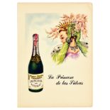 Advertising Poster Princesa de Asturias Cider Alcohol Drink Princess