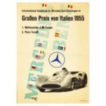 Sport Poster Mercedes Benz F1 Grossen Preis Von Italien 1955 Grand Prix