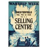 War Poster Warship Week War Savings UK Home Front WWII