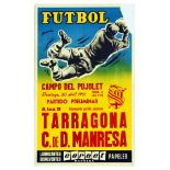 Sport Poster Football Tarragona Manresa Spain