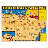Sport Poster Vuelta Ciclista Tour Of Spain Cycling 1963