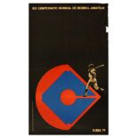 Sport Poster World Amateur Baseball Championship Cuba 71