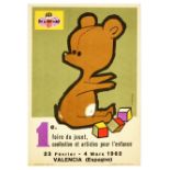 Advertising Poster Teddy Bear Toy Fair Clothing Children Spain