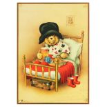 Advertising Poster Paddington Bear Marmalade Cocoa Breakfast in Bed