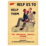 Propaganda Poster Help Us To Help Them Great Depression Personal Service League