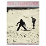 Sport Poster Ski Hanover New Hampshire Dartmouth College USA