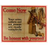 War Poster Come Now Be Honest With Yourself WWI