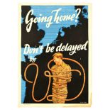 Propaganda Poster WWII Going Home Delayed VD STD Schiffers Venereal Disease