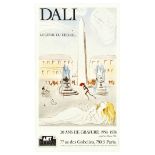 Advertising Poster Salvador Dali Engravings Artwork Exhibition