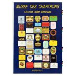 Advertising Poster Bordeaux Wine France Vineyard Labels Musee Des Chartrons Alcohol Drink
