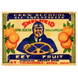 Advertising Poster Snelheid Oranges Driver Art Deco