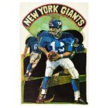 Sport Poster New York Giants NFL American Football Collectors Series