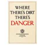 Propaganda Poster Dirt Danger Health Cleanliness Council