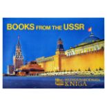 Advertising Poster Books From The USSR Kremlin Soviet Union