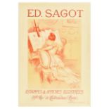 Advertising Poster Edmond Sagot Art Paul Helleu