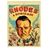 Movie Poster Rhodes of Africa Cecil Rhodes Diamond Mining Colonisation