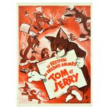 Advertising Poster Tom And Jerry Cartoon Festival Animation MGM Cat Mouse