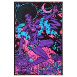 Advertising Poster Moon Princess Blacklight Lykes Psychedelic Space