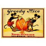 Advertising Poster Greedy Mice Pedro Monsonis Orange Citrus Fruit