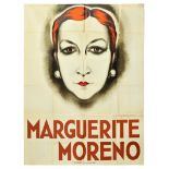 Advertising Poster Marguerite Moreno France Art Deco