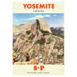 Travel Poster Yosemite National Park Southern Pacific SP Railroad