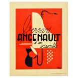 Advertising Poster Bernard Angenault Jazz Art Deco Music Piano Saxophone