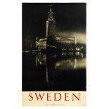 Travel Poster Sweden Stockholm Town Hall