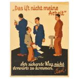 Propaganda Poster Not My Job Das Ist Nicht Meine Arbeit Doval Motivation Parker Holladay